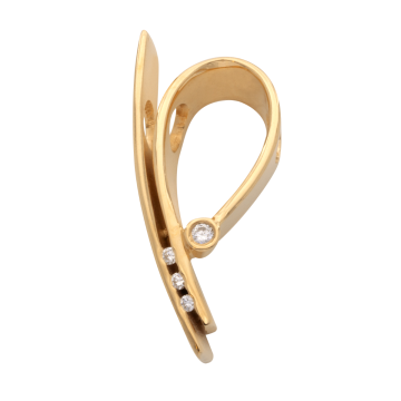 Glamouröser Anhänger mit 4 Brillanten