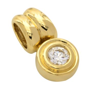 Ausdrucksvoller Kettenanhänger mit Zirkonia