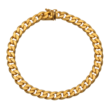 Massives Herrenarmband mit Panzergliederung