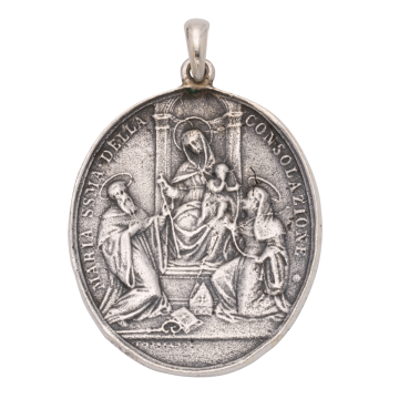 Seltener religiöser Anhänger in 925 Silber