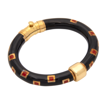 La Nouvelle Bague Armreif aus Florenz aus Gold, Silber mit Emaille