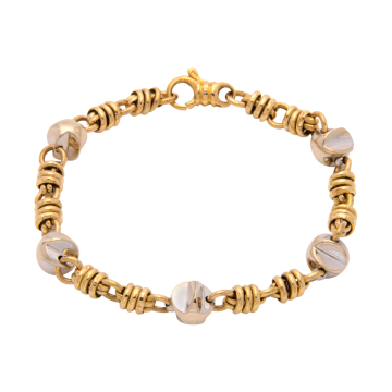 Hübsches Bicolour Armband mit Sternen