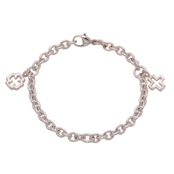 Zeitloses Bettelarmband in 925er Silber