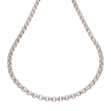 60cm lange Erbskette in 925er Silber