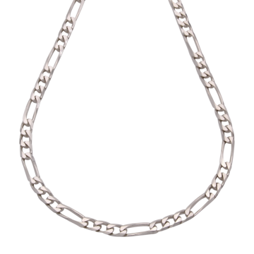 Figaro Panzer Kette in 925er Silber