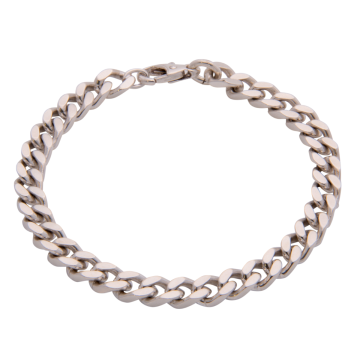 Unisex Flachpanzerarmband aus 925er Silber