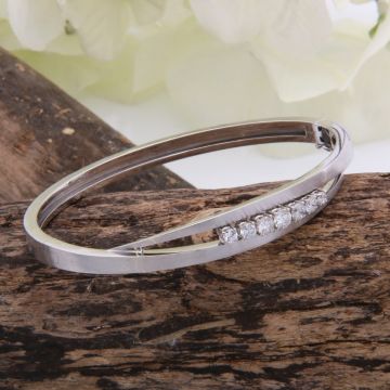 Luxuriöser Armreif mit Brillanten – 750er Gold