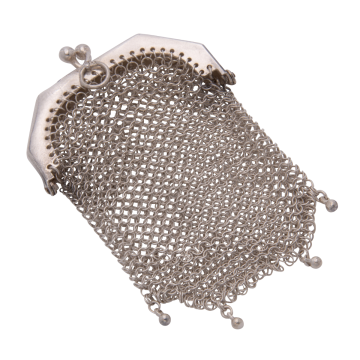 Hübscher, antiker Kettengeldtbeutel