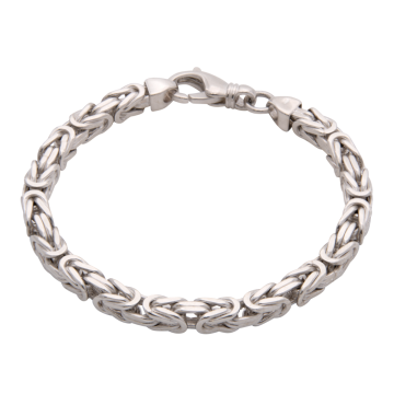 Massives Königsarmband für Herren in 925er Silber