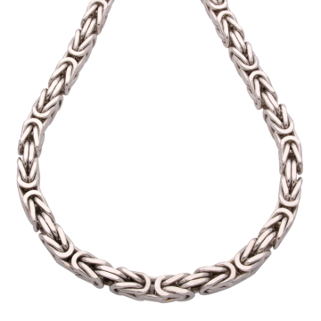 Massive Königskette in 925er Silber -60 cm lang