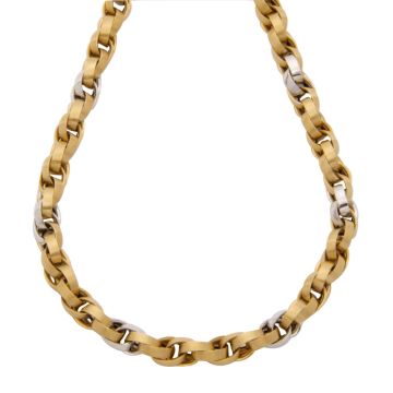 Aparte Bicolour Halskette in 585er Gold