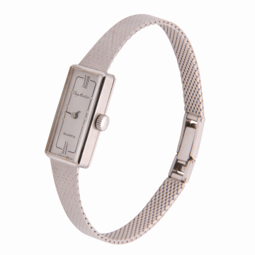 Elegante Vintage Damenuhr in 585er Weißgold