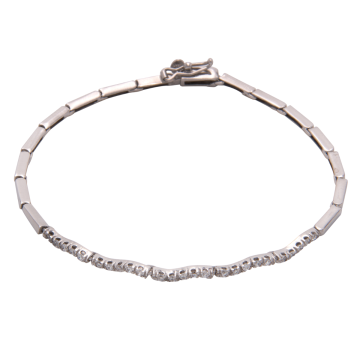 Weißgold Armband mit Zirkonia von „Gerard“