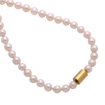 Süßwasserperlen Halskette mit goldenem Verschluss