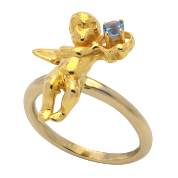 Niedlicher Ring mit einem Engel