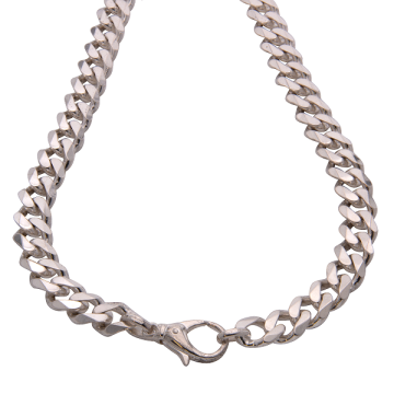 Massive Panzerkette in 925er Silber