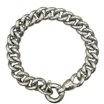 Massives Rundpanzer Armband in 925er Silber