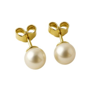 Perlenohrstecker – 585er Gold