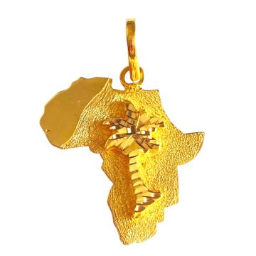 Anhänger “Afrika” in 750er Gelbgold