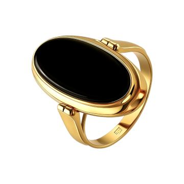 Onyxring aus Gold