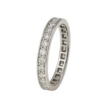 Hübscher Memoire Ring in Weißgold