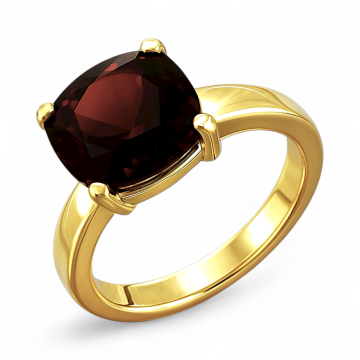 Goldener Damenring mit Granat