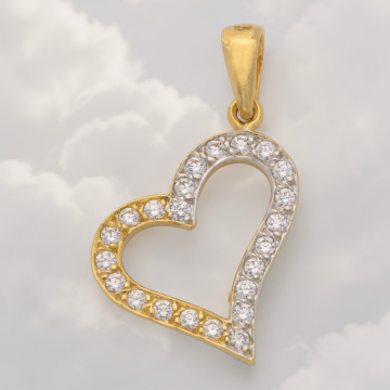 Zauberhafter Herzanhänger mit Zirkonia