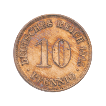 Set 2 Kursmünzen Deutsches Reich 10 Pfennig