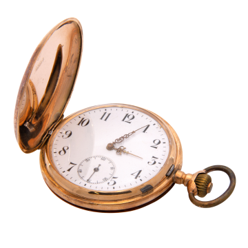 Antike Savonette um 1900 in 585er Gold