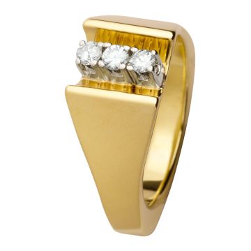 Vintage Damenring mit 3 Brillanten – 0,24 ct