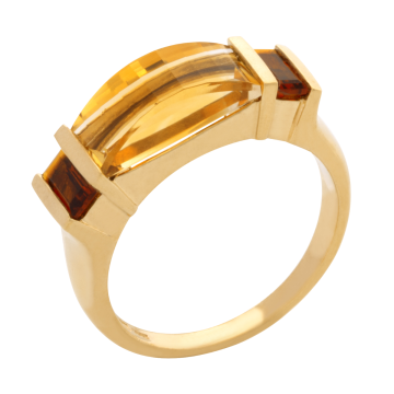 Hübscher Damenring mit Farbsteinen