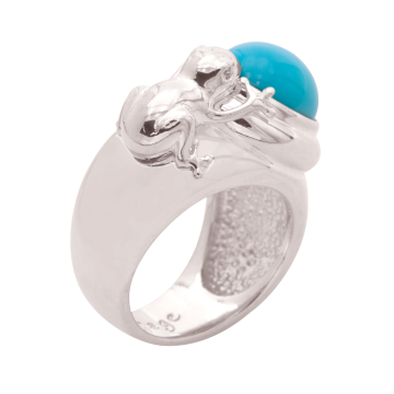 Ring „Froschkönig“ in 925er Silber