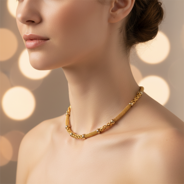 Traumhaftes Collier in 750er Gold