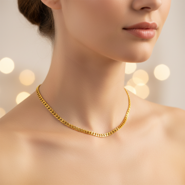 Damenkette in 333er Gelbgold