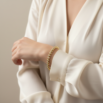 Tennisarmband mit 34 Brillanten