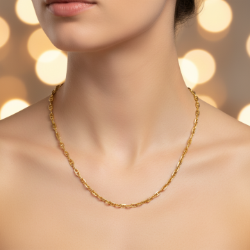 Damen Halskette – 50 cm lang – 585er Gold