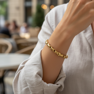 Handgefertigtes Damenarmband in 585er Gold