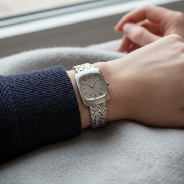 Eterna Vintageuhr in 750er Weißgold
