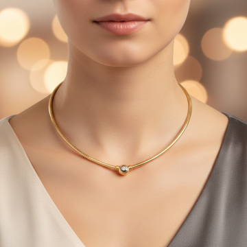 Luxuriöses Brillant Collier in 585er Gold