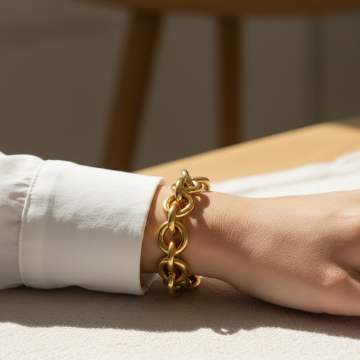 Massives Ankerarmband in 750er Gold