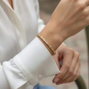 Elegantes Damenarmband mit 11 Brillanten