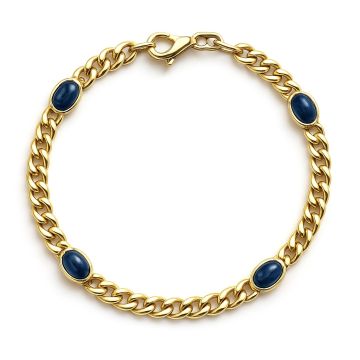 Damenarmband mit Saphir Cabochons