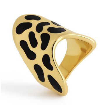 Extravaganter Designerring in 18karätigem Gold