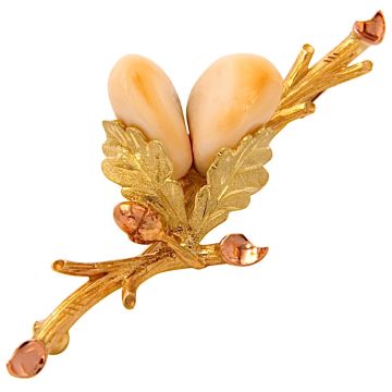 Grandelbrosche in 585er Gold