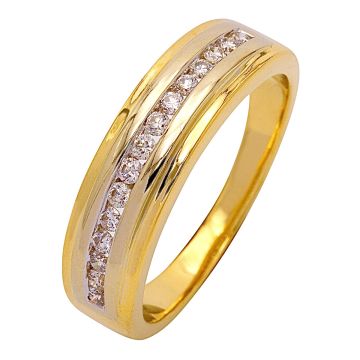 Brillantring in 585er Gelbgold