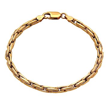 Goldenes Armband- doppelte Ankergliederung