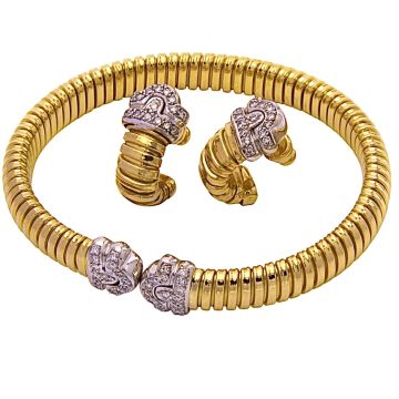 Luxuriöses Schmuckset mit Brillanten