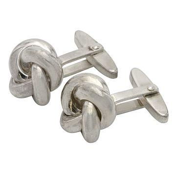 Knoten Manschettenknöpfe aus Silber