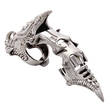 Silberner beweglicher Gothic Ring