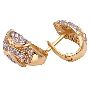 Hochglänzende Ohrringe mit Zirkonia